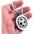 thumbnail image 2 of Football Keychain Rotating Sport Soccer Ball Keychain, 2 of 5