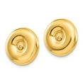 thumbnail image 2 of Boucles d'Oreilles Rondes Polies 14k S1394, 2 of 2
