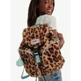 thumbnail image 6 of Justice Girls Faux Fur Rucksack Backpack, Leopard, 6 of 11
