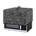 thumbnail image 2 of FOR U DESIGNS Blackboard Graffiti Print Microwave Oven Dust Cover Portable Microwave Oven Folding Covers Stain Resistant Toaster Oven Case Protector with Top Handle-S, 2 of 8