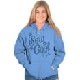 thumbnail image 3 of Funny Sow Cool Gardening Flower Pun Zip Hoodie Sweatshirt Women Brisco Brands 2X, 3 of 6