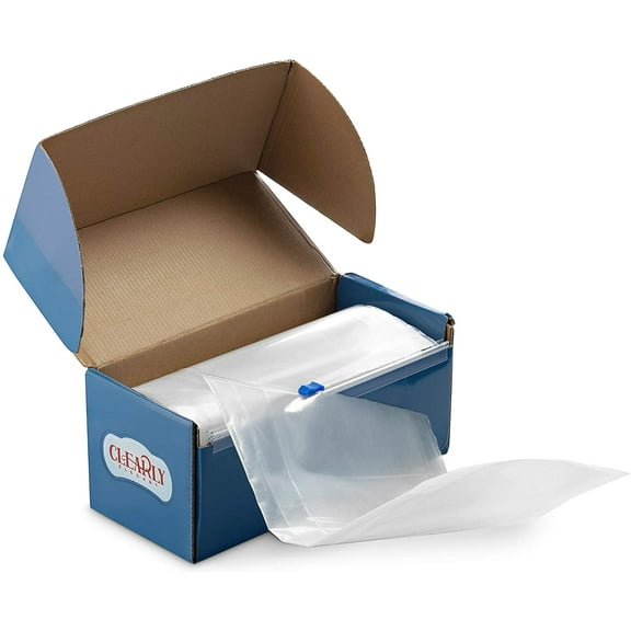 [4 MILL] - ''66 In x 72.5'' Ft - CLEAR PLASTIC TABLE COVER, Tablecloths Covering, Table Protector, Wide Thick Disposable & Reusable on a Roll with SELF CUTTER, Protects from Spills, Water, Oil