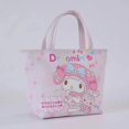 thumbnail image 1 of Handheld Large Capacity Portable Insulated Leather Picnic Bag Student Lunch Box Food Bag Hello Kitty Bag, 1 of 6