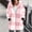 Pink#2, variant on Black*Friday/Cyber*Monday GaThRRgYP Womens Coats with Hoods,Women S Winter Loose Warm Hooded Plaid Side Pocket Mid Length Jacket Top Coffee S