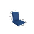 thumbnail image 4 of Better Homes & Gardens 20" x 22" Premium Navy Outdoor Dining Chair Cushion, 4 of 7