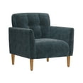 thumbnail image 2 of Blue Accent Chair - Change Your Home's Vibe. Quick Assembly Available. Engineered Wood And Foam. 30.9" X 31.4" 33.5". Basic Care Strategies Give Home A Stylish Edge. Fast Process. Foam-filled, Wood., 2 of 3