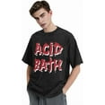 thumbnail image 3 of ACID Music BATH Retro Shirt Short Sleeve Vintage Wash T Shirt Funny Graphic Mens Womens Tee Tops, 3 of 6