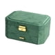 thumbnail image 2 of Joyero Estuche para joyas Caja para anillos Organizador portátil de joyas para anillos y pendientes Verde, 2 of 9