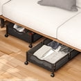 thumbnail image 4 of ¡Ofertas Limitadas!, Caja organizadora de almacenamiento debajo de la cama con ruedas, caja organizadora para el hogar, ropa, colcha, juguetes, almacenamiento multifuncional, plegable Akmoler, 4 of 6