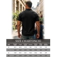 thumbnail image 6 of Men's Short Sleeve Button Down Shirt, Vertical Textured Stripe Casual Summer Beach Shirt, Lightweight Breathable Fashion Top with Front Pocket Black M, 6 of 7
