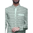 thumbnail image 4 of BESTMAN Casual PrintedShirtsFor Men Slim Fit Button Down Long SleeveShirt, 4 of 5
