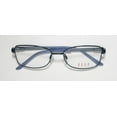 thumbnail image 2 of NEW ELLE 13452 WOMENS/LADIES RECTANGULAR FULL-RIM BLUE CLASSIC SHAPE LATEST SEASON AFFORDABLE HIP FRAME DEMO LENSES 52-16-135 SPRING HINGES EYEGLASSES/GLASSES, 2 of 6