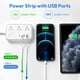 thumbnail image 5 of Regleta de alimentación NTONPOWER, cable de extensión de 5 pies y 10 pies con múltiples salidas y puertos USB, 5 of 5