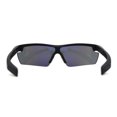 thumbnail image 2 of Xloop Half Rim Baseball Style Sport Plastic Sunglasses Matte Black, 2 of 4