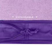 Arctic Zone Lavender Purple Expandable Lunch Box with Thermal Insulation and Ice Pack