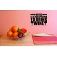 thumbnail image 1 of Custom Decals Until Its Acceptable To Drink Wine Wall Art Size: 12 X 12 Inches Color: Black, 1 of 1