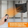 thumbnail image 2 of TROPOW Garage Heater Electric,10000W Ceiling Mount Garage Space Heaters with Remote Control, 240V Digital Shop Heater, Heats Up to 1500 sq.ft, 12 Hours Timer, Fan-Forced for Workshop, Greenhouse, 2 of 8