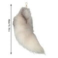 thumbnail image 3 of 40cm Fluffy Tail Keychain Plush Accessory for Women Handbag, 3 of 7