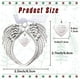 thumbnail image 2 of 2 adornos navideños conmemorativos de alas de ángel, regalo conmemorativo, colgantes de árbol con forma de corazón, 2 of 9