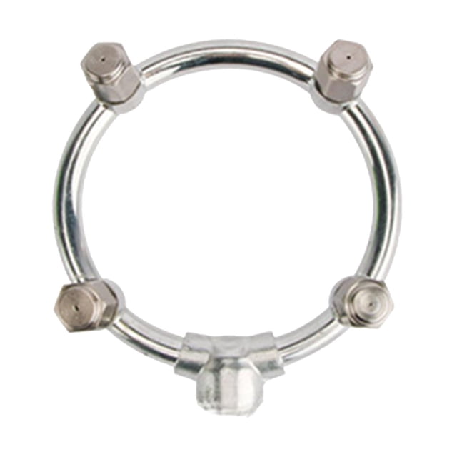Accesorio de boquilla nebulizadora de cabezal múltiple circular multifuncional de acero inoxidable 4 cabezas