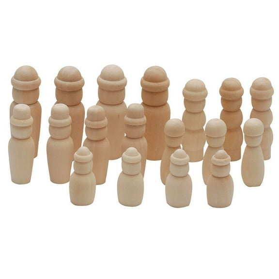 20 in Wooden Kids' Reward Unfinished Dolls Doll Nesting Dolls Wooden Angel Dolls Child