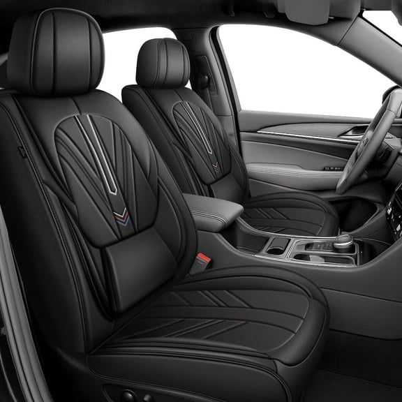 DIKSOAKR Fit for Hyundai Tucson 2010-2025 2026 Seat Covers Full Set Waterproof Faux Leather with Lumbar Support Comfortable Automotive Seat Cushion (5 Seat,Black)