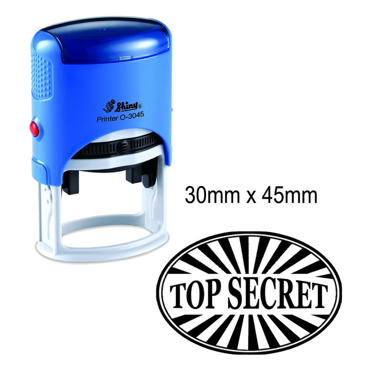 Private & Confidential Self-Inking Stamp - Custom Office Stamp, Re-inkable, Multiple Ink Colors