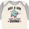 thumbnail image 4 of Inktastic Just A Girl Who Loves Skating Girls Long Sleeve Baby Bodysuit, 4 of 5
