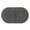 Gray, variant on Oval Bathroom Rug Mat, Soft Absorbent Chenille Bath Mat, Non-Slip, Machine Washable, 24" x 16"