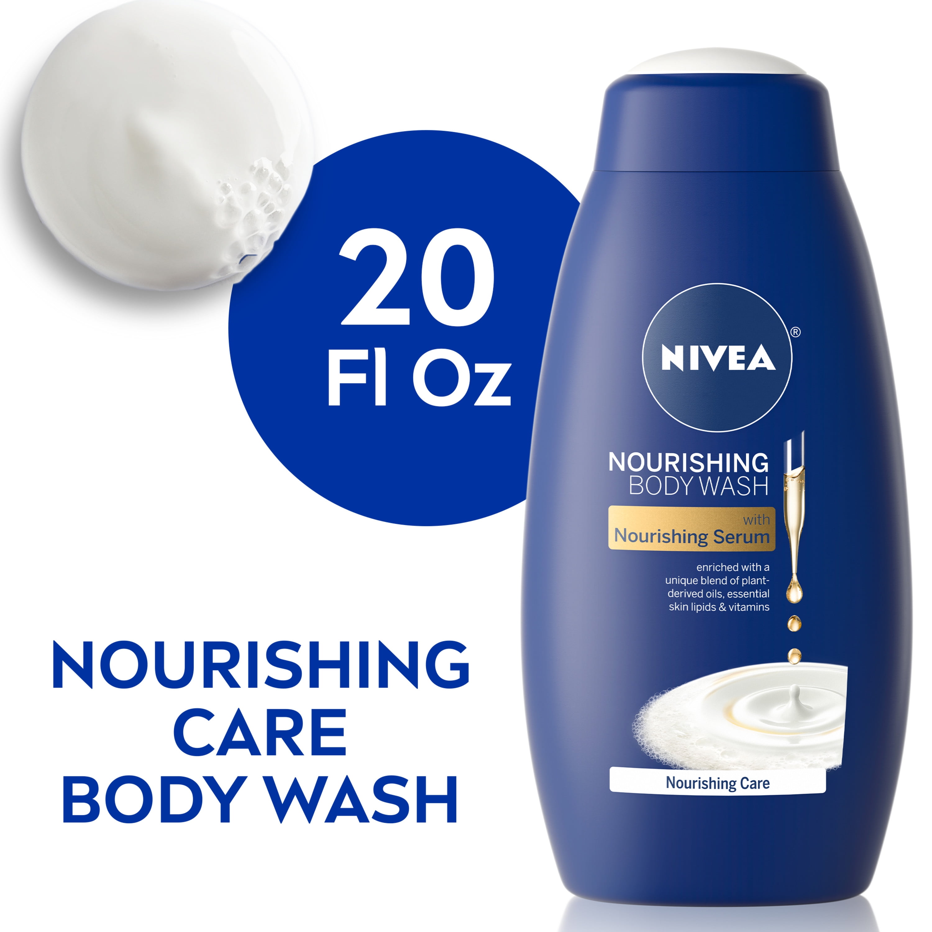 fornærme Arne skrue NIVEA Nourishing Care Body Wash with Nourishing Serum, 20 Fl Oz -  Walmart.com