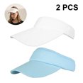 thumbnail image 1 of 2 Pcs Pare-Soleil pour Femmes et Filles, Bandeau Souple à Long Bord, Chapeaux Réglables, 1 of 9