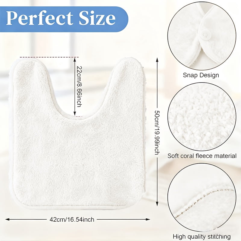 12Pcs U Shaped Spa Facial Towels Set, Soft Microfiber Face Wrap Towels with Split, Absorbent Spa Towels for Salon Facial Care Steam Treatment Massage