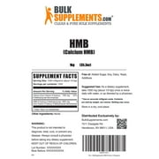 BulkSupplements HMB (Calcium HMB) Powder, 1g Per Serving - 1 Kilogram (2.2 lbs) - 1000 Servings