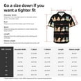 thumbnail image 3 of KLL Men's Hawaiian Shirt Short Sleeve Button Down Beach Shirts-Coffee Gnome (2), 3 of 5