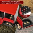 thumbnail image 5 of Poultry Feeder Chicken Feeder Automatic 3 Chicken Nesting Boxes for Laying Eggs, Galvanized Steel Hen Nesting Box, 5 of 7