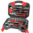 thumbnail image 1 of TOPEX Ensemble de 52 Pcs d'Outils à Main Portable pour la Maison/l'auto avec Clé à Cliquet, Pinces, Ensembles de Tournevis et Étui de Rangement, 1 of 12
