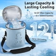 thumbnail image 6 of Cold Therapy Machine for Knee Shoulder Hip Ankle, Ice Therapy Machine Circulation System, Ice Machine After Surgery Recovery with Timer & Flow Control, Joint Cooling Support, 15QT, 6 of 8