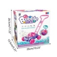thumbnail image 3 of Electronic Blower Bubble Push Toy For Kids With Solution Included Lawn Mower Design Realistic Sound Effects Usb Powered Exercise Fun Size Standard Weight 1.76Lb, 3 of 9