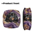 thumbnail image 2 of COEQINE Marble Stripes Medical Products Rollator Walker Seat & Back Cover Dachshund Universal Rollator Walker Seat and Backrest Rollbar Covers Set for People Using Walking Frame Seat, 2 of 7