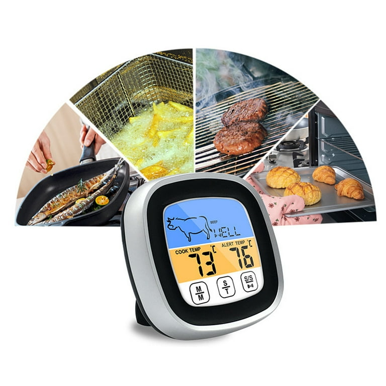 ThermoPro Tp510w Waterproof Digital Candy Thermometer with Pot Clip, 8 inch Long Probe Instant Read Food Cooking Meat Thermometer for Grilling Smoker