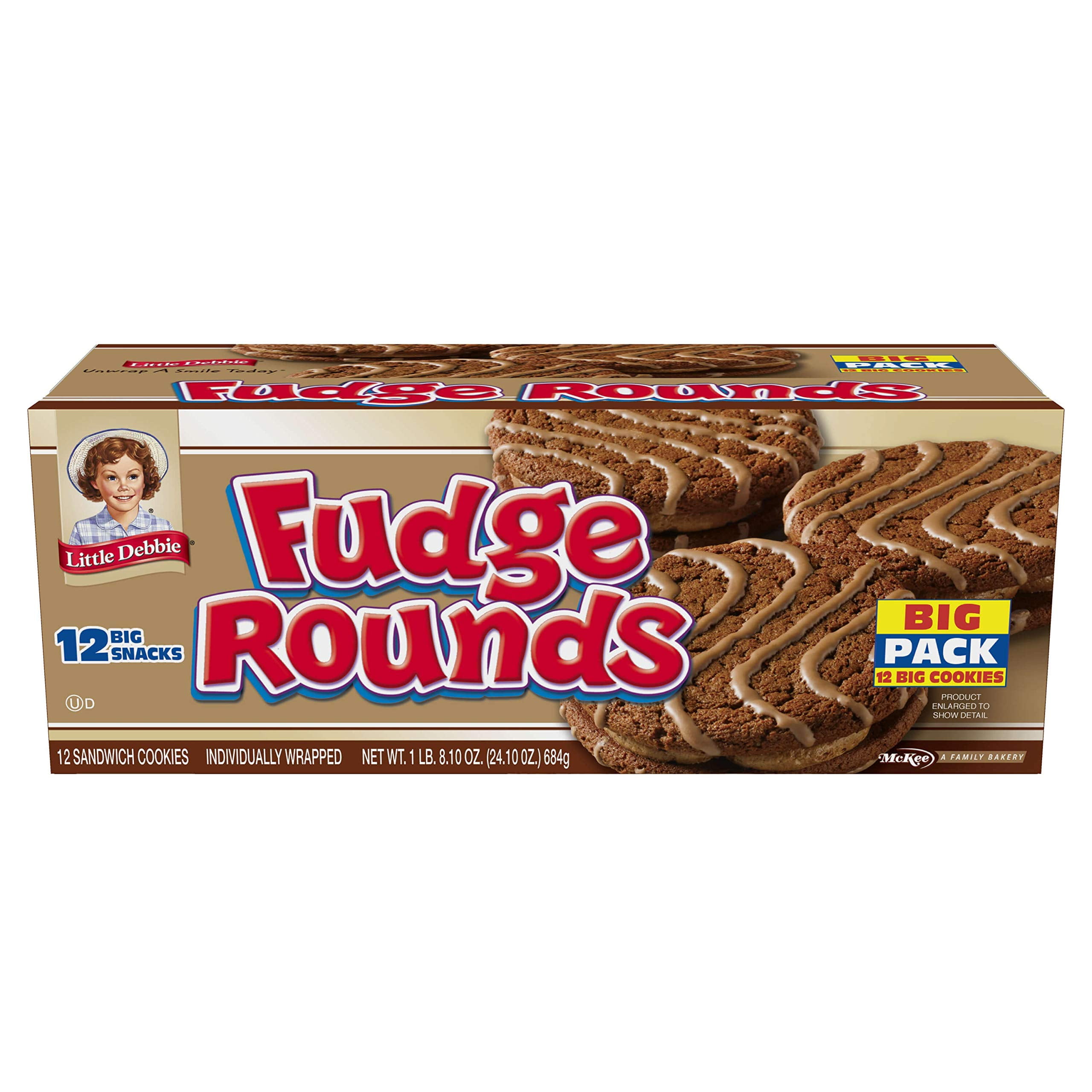 Little Debbie Fudge Rounds Big Pack, 6 Boxes