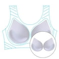 thumbnail image 3 of 2 Pieces Women Bra Insert Pads Push Up Enhancing Cup Lifter Droplets Shaped Shaper Breathable Soft Lightweight for Sports White, 3 of 10