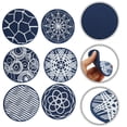 thumbnail image 3 of Unique Bargains 1 Set Anti-Slip Drink Coaster Navy Blue Silicone, 3 of 5