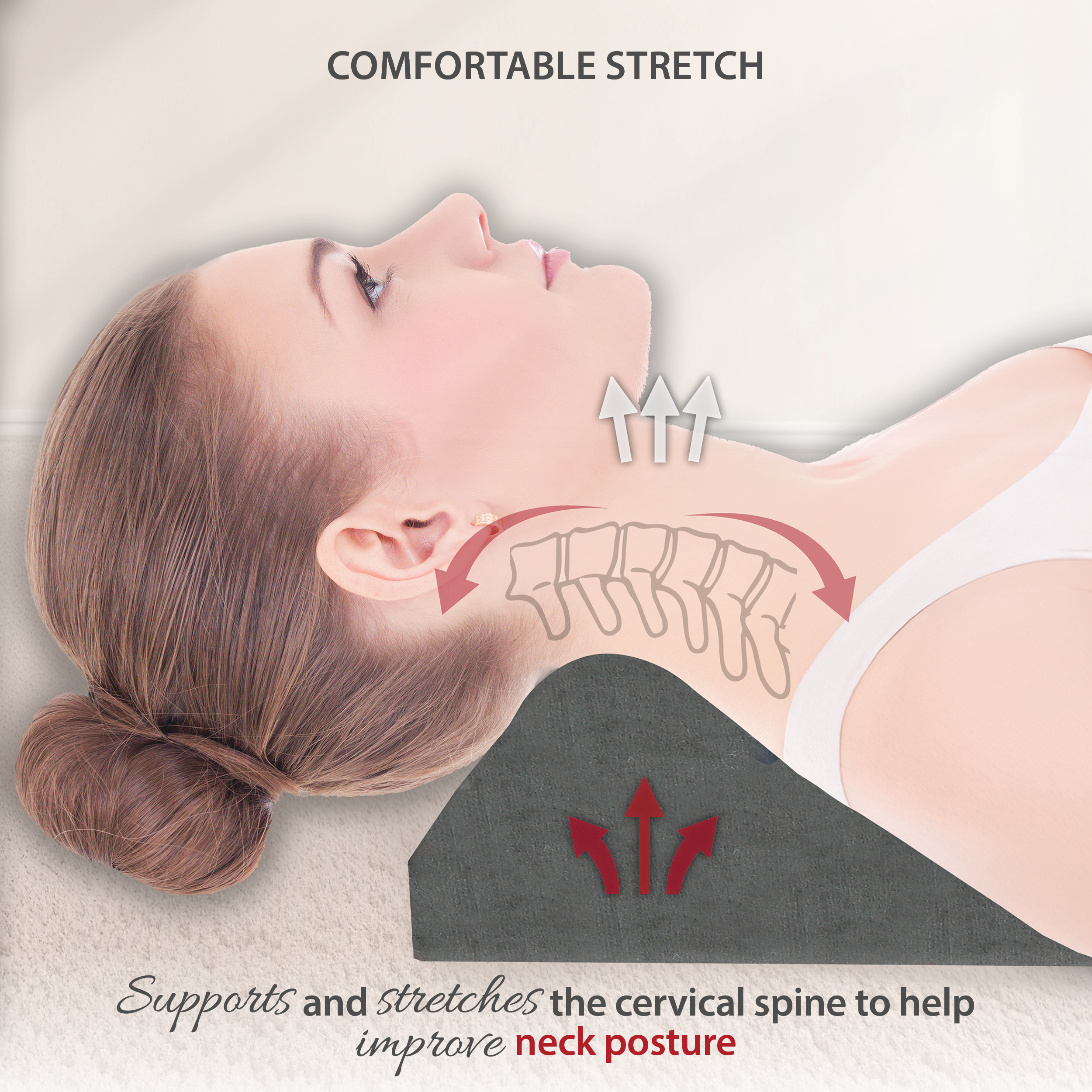 Core Products Apex Premium Orthosis Cervical Traction Device – Neck & Shoulder Relaxer, Cervical Neck Stretcher for Spinal Health, Alignment & Posture Support with Comfort Ramp, Portable Design