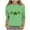 Green, variant on Relaxed Fit Girls St Patricks Day Shirt White Glitter Shamrock 3/4 Sleeve Soft Stretch Polyester Spandex Holiday Tee for Kids 4-12,Size 5-6T