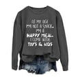 thumbnail image 5 of Women’S Sweatshirt Sweat Shirts Women Long Sleeve Womens Pullover Dark Gray Sweat Shirt Women'S Fall Clothing Streetwear, 5 of 5