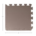 thumbnail image 2 of Stalwart Neutral White Brown Foam Interlocking Floor Mats 20 Sq Coverage Area Interlocking 20 Pack, 2 of 24