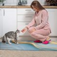 thumbnail image 3 of Blue and Gold Marble Pattern Anti Fatigue Kitchen Rugs Set Of 2, Non Slip Washable Decorative Floor Mats for Kitchen Sink Laundry, 17"x30" and 17"x47", 3 of 6