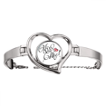 thumbnail image 1 of Un beso corazón cita handwrite Pulsera pulsera de joyería en forma de corazón Unbranded  M, 1 of 3
