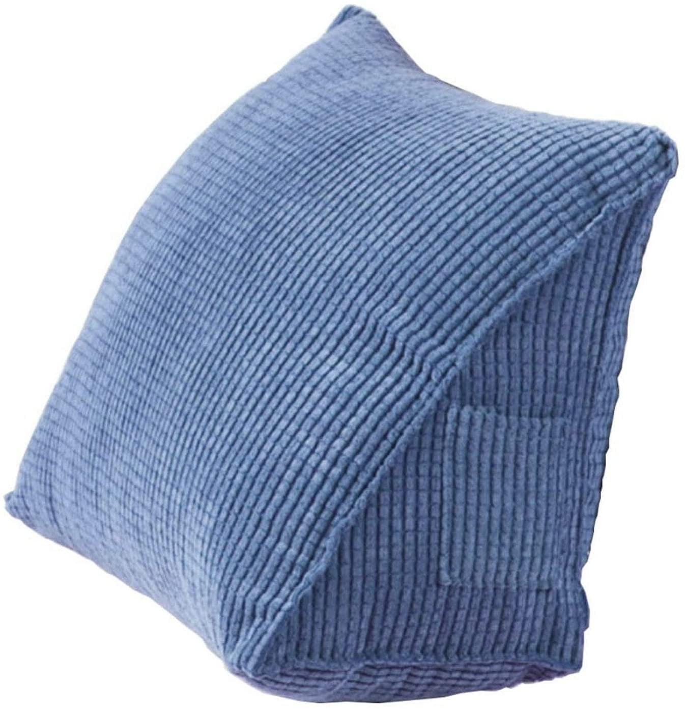 WOVTE Reading Backrest Cushion Wedge Pillow Corduroy Triangle Pillow